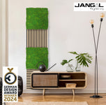 Wandpaneel Jangal Modular Wall 11110 light green fibre design moos 52 x 52 cm