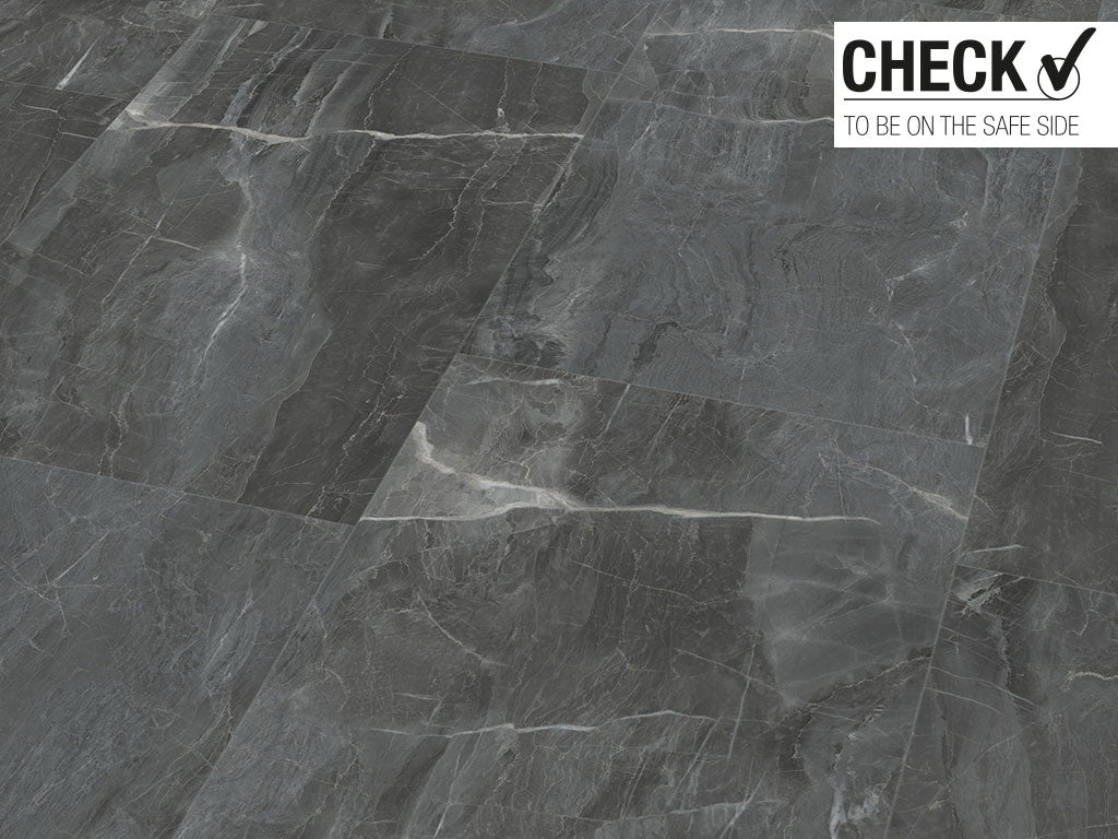 Click-Vinyl CHECK One 2159 Levin Marmor Hochglanz-Fliese XL inkl. Trittschall Standard