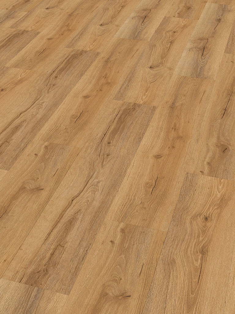 Click-Vinyl CHECK comfort 2507 Agullana Eiche Breitdiele inkl. Trittschall (Kork)